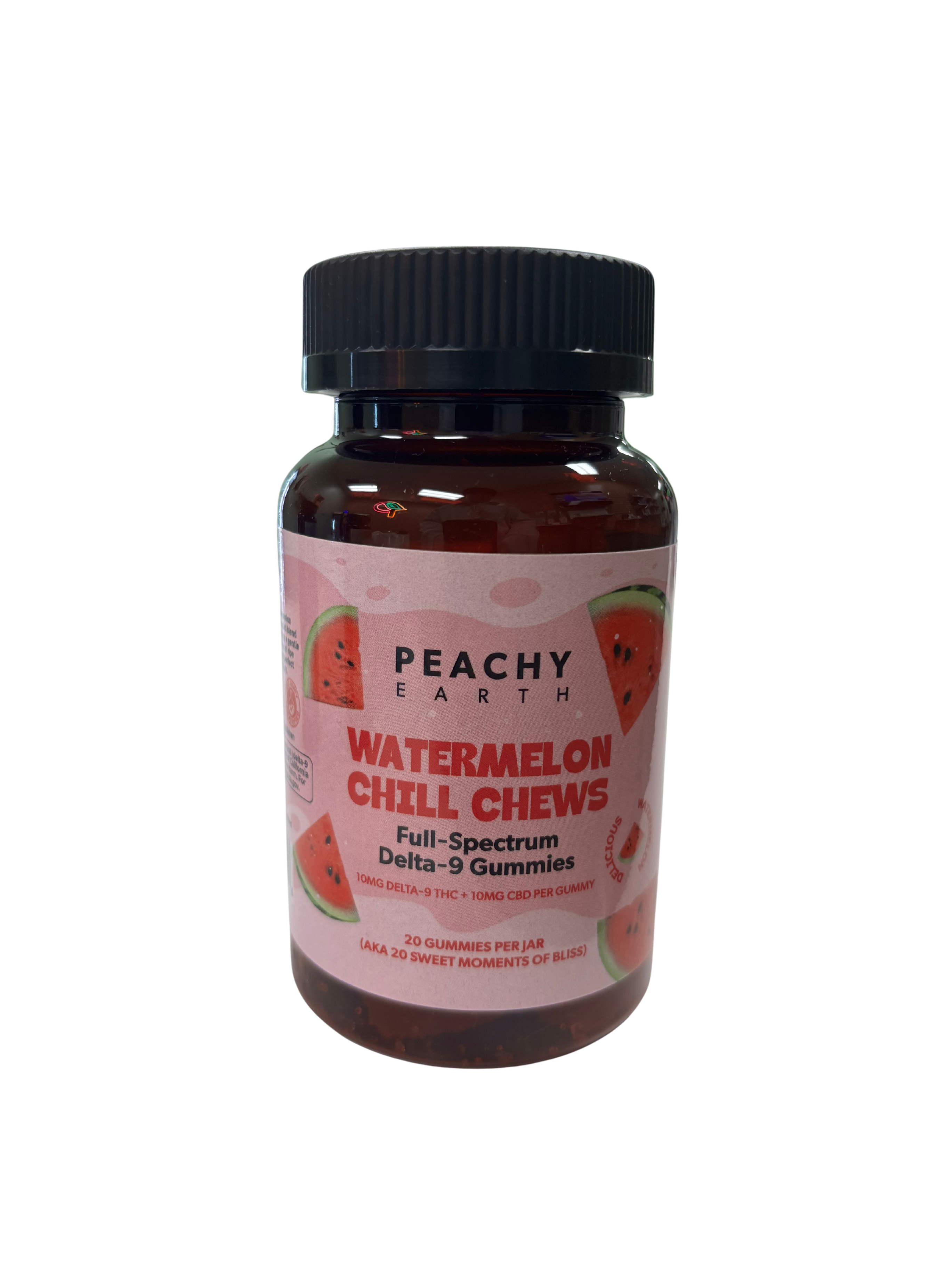 Peachy Earth Watermelon Delta 9 Gummies