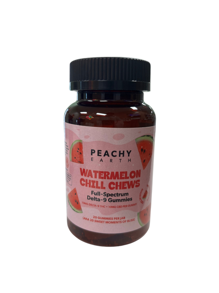 Peachy Earth Watermelon Delta 9 Gummies