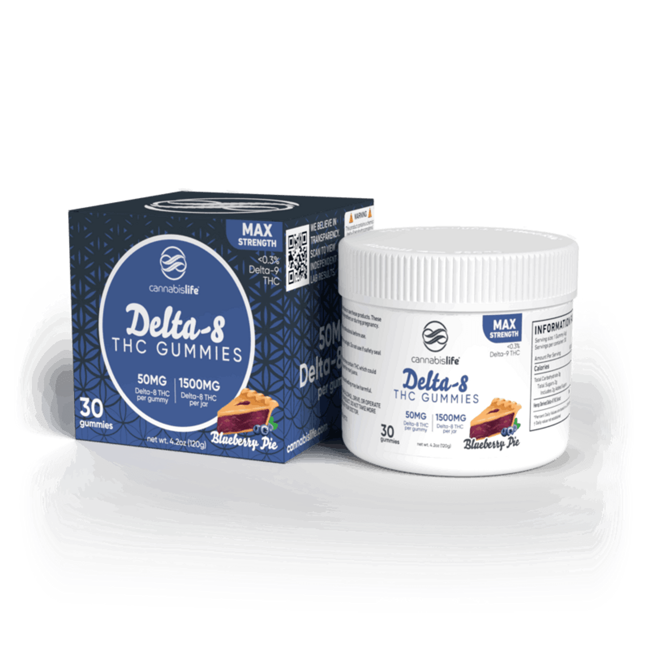 Cannabis Life Delta-8 Gummies – (30ct) 1500mg - Max Strength