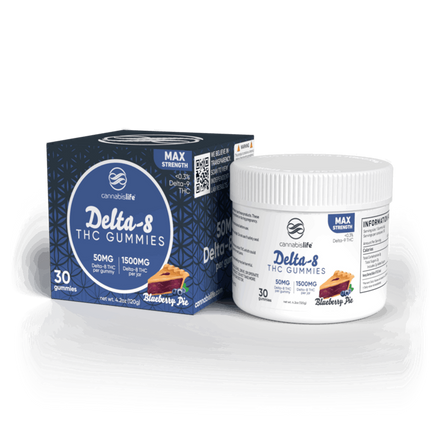Cannabis Life Delta-8 Gummies – (30ct) 1500mg - Max Strength