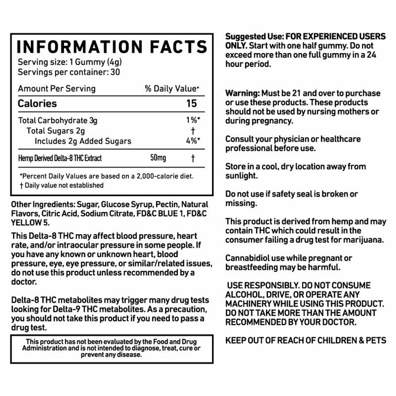 Cannabis Life Delta-8 Gummies – (30ct) 1500mg - Max Strength