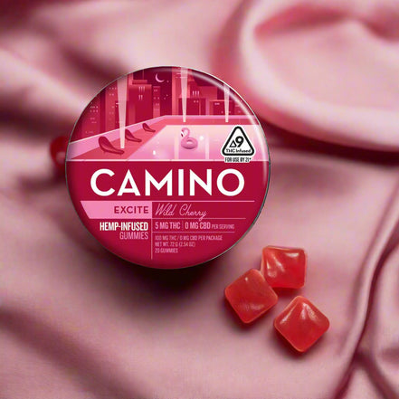 Camino Wild Cherry 'Excite' 5mg Gummies