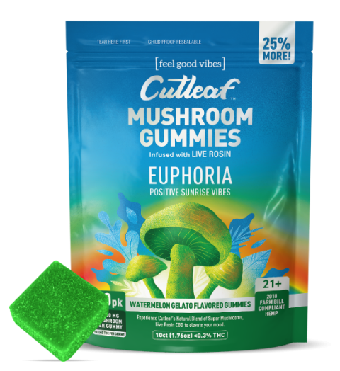 Cutleaf - Euphoria Mushroom Gummies - Sunrise - 1000mg