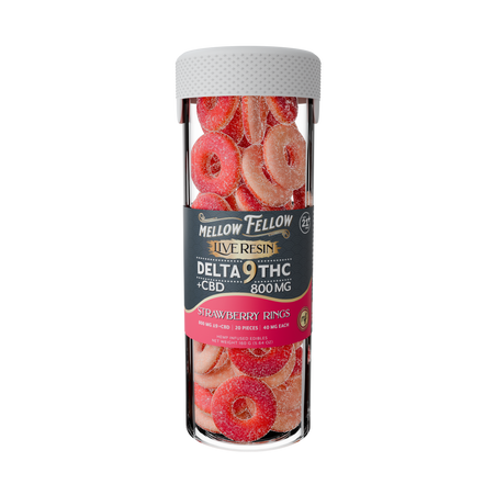 Mellow Fellow Delta 9 THC+CBD Rings 800mg