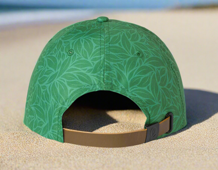 Peachy Earth Leaf-Print Cap
