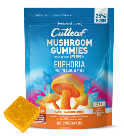 Cutleaf - Euphoria Mushroom Gummies - Sunrise - 1000mg