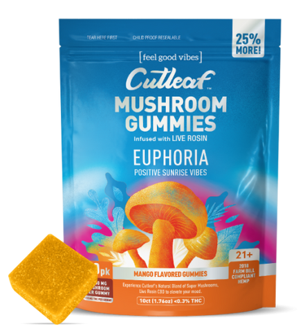 Cutleaf - Euphoria Mushroom Gummies - Sunrise - 1000mg