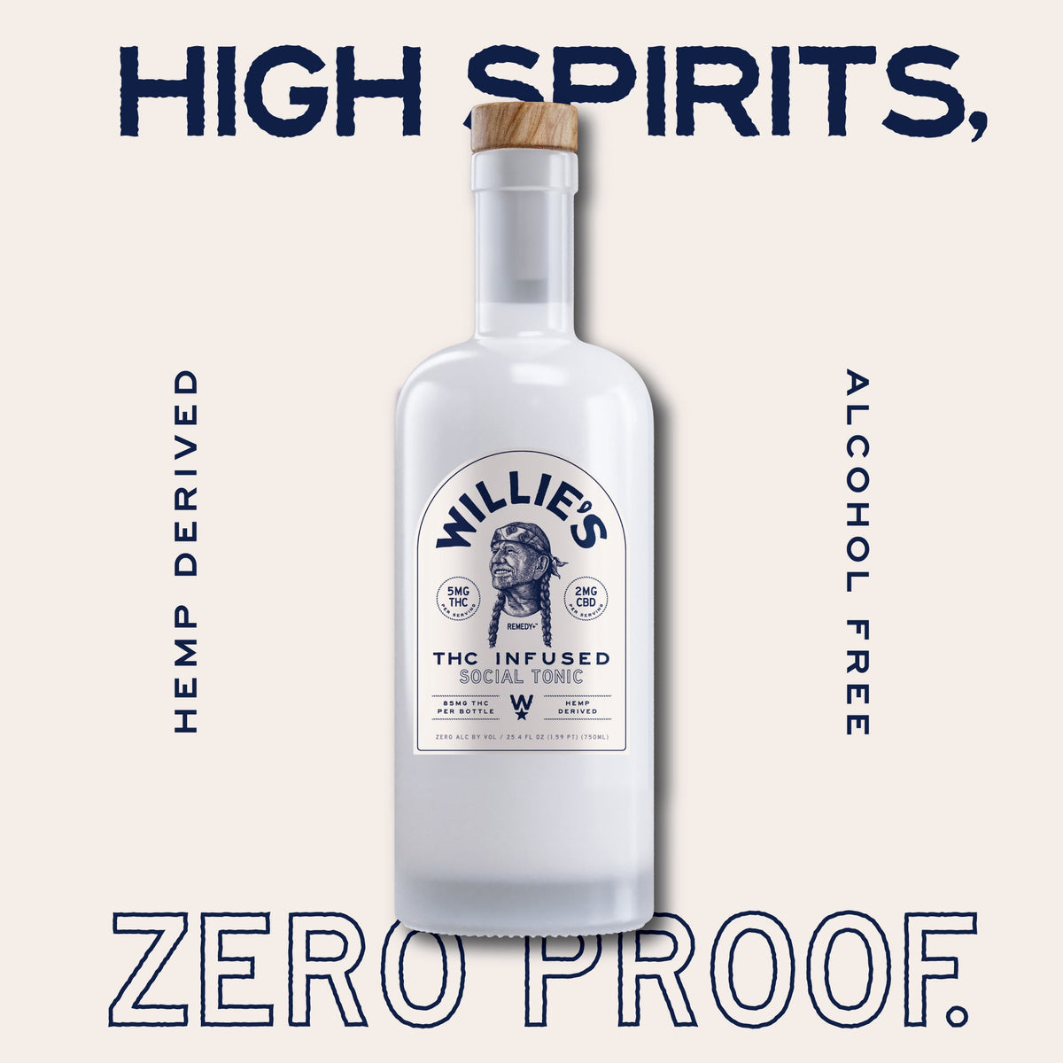 Willie's Remedy+ THC Social Tonic - 5mg (750mL)