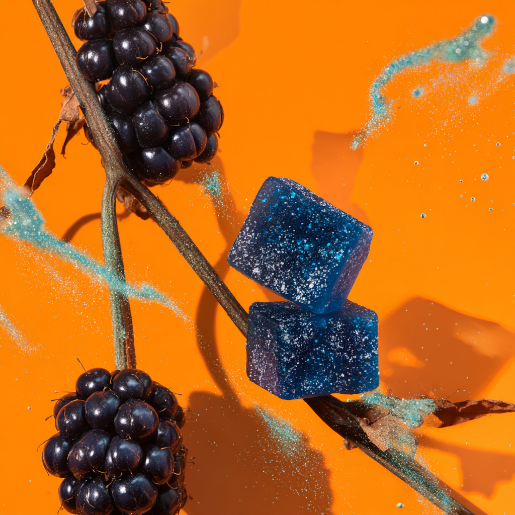 Peachy Earth Blue Razz Vibes – Delta-9 Gummies