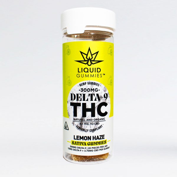 Liquid Gummies Delta-9 Lemon Haze Sativa 300mg - 20ct