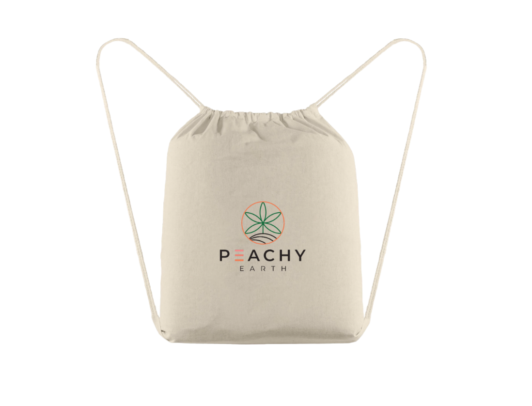Peachy Earth Stash Bag